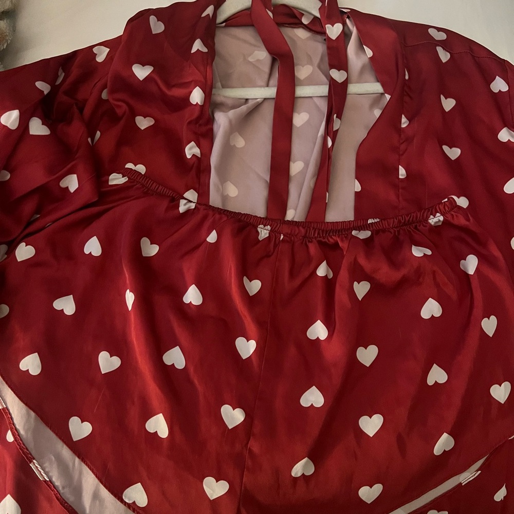 Red Heart Patterned pajamas - Picture 1 of 1